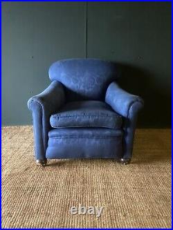 Vintage Antique Edwardian Style Armchair For Reupholstery. Well Made Heavy Frame