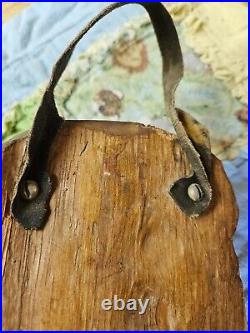 Vintage Antique Hand Carved Wood Pioneer Rustic Americana Explorer History Rare