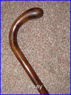 Vintage/Antique Palm Wood Walking Cane / Sunday Golf Stick 86cm