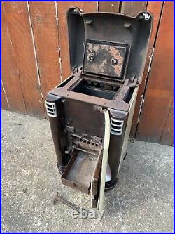 Vintage Antique ROSIERES Cast Iron MULTI FUEL stove wood Log Burner Fire