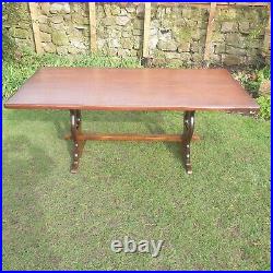Vintage Antique Reproduction Oak Refectory Dining Table 8 Seater