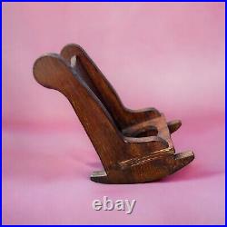 Vintage Antique Rocking Chair Wood Woodcraft Style Handmade Potty Planter