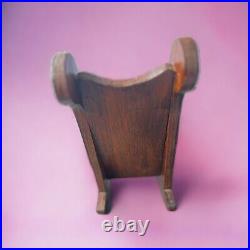 Vintage Antique Rocking Chair Wood Woodcraft Style Handmade Potty Planter