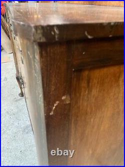 Vintage Antique Sideboard Cabinet Cupboard with Drawers Queen Anne Legs