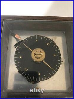 Vintage Antique Unique Timer With Electrical Wiring Working Fine Brass & Wood