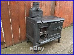 Vintage Antique Victorian P. J. DREW LTD Fire Cast Iron Range Cooking Stove