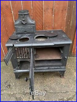 Vintage Antique Victorian P. J. DREW LTD Fire Cast Iron Range Cooking Stove