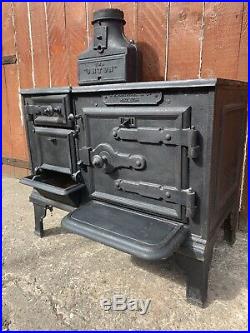 Vintage Antique Victorian THE ORTON Fire Cast Iron Range Cooking Stove