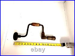 Vintage Antique Wood Handled Hand Drill Tool Barn Find Primitives (#4)