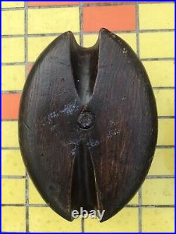 Vintage Antique Wood Hook and Pulley Block And Tackle Maritime Marine Nautical