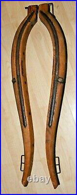 Vintage Antique Wood & Iron Horse Collar Harness Primitive Horse Yoke Ox