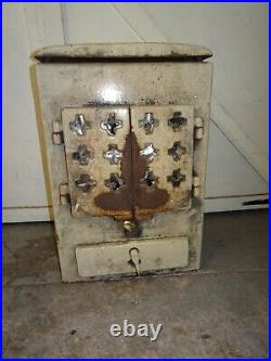 Vintage Antique stove wood Log Burner Fire Enamel Multifuel British Rail