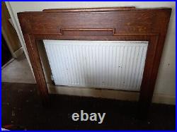Vintage Art Deco Wooden Fire Surround will need sanding & polishing see photos