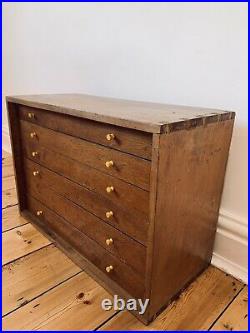 Vintage Carpenters Drawers, Haberdashery, Chest, Cabinet, Storage, Wood, Antique