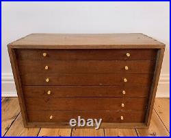 Vintage Carpenters Drawers, Haberdashery, Chest, Cabinet, Storage, Wood, Antique