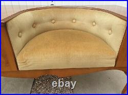 Vintage Chippy Telephone Seat Hall Table Retro Chair Storage Mid Century Bench