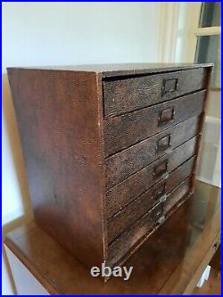 Vintage Collectors Chest Of Drawers, Index Specimen Winel Stationary Cabinet