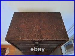 Vintage Collectors Chest Of Drawers, Index Specimen Winel Stationary Cabinet