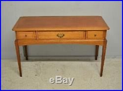 Vintage Console Hall Table with 3 Drawers Teak Veneer Delivery Available