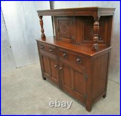 Vintage Country Cottage Old Charm Style Oak Side Board Cabinet