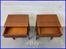 Vintage Danish Teak Bedside Tables. Retro Mid Century G Plan. DELIVERY