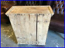 Vintage Early 20th. Century Rustic Pine Two Door Cupboard Free UK Delivery