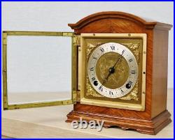 Vintage English Elliott 8 Day Bell Striking Mantel Clock Retailed Garrard & Co