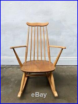 Vintage Ercol Blonde Goldsmith Rocking Chair. Retro Danish. Mid Century DELIVERY