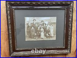 Vintage Frame, Wood Carved, Bubble Frame, Antique, Family Photograph, 46x57cm