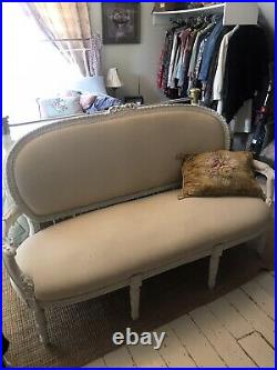Vintage French Three To Four Seater Settee/Sofa