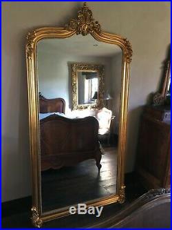 Vintage Gold Gilt Ornate French Wedding Statement Dress Arch Leaner Mirror 6ft