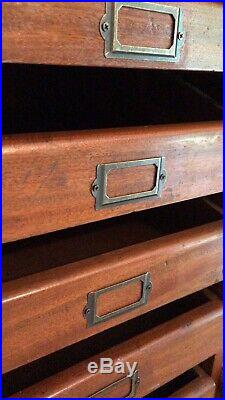 Vintage Haberdashery Drawers Shop Counter Cabinet Drawers Industrial Storage