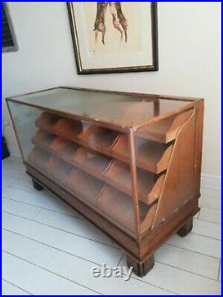Vintage Haberdashery Shop Fitting Counter Display Cabinet Drawers Sideboard Wood