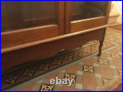 Vintage Haberdashery style Display Cabinet Unit Wooden Glazed