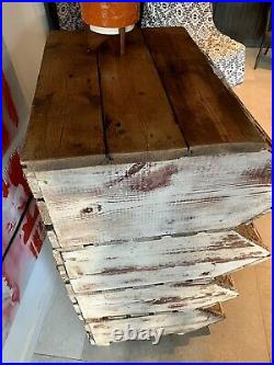 Vintage INDUSTRIAL Stacking Wood Storage SHELVING VEGETABLE SHOP DISPLAY RETAIL