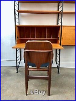 Vintage Ladderax Teak Shelving Bookcase Desk. Danish Retro. Mid Century DELIVERY
