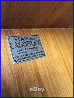 Vintage Ladderax Teak Shelving Bookcase Desk. Danish Retro. Mid Century DELIVERY