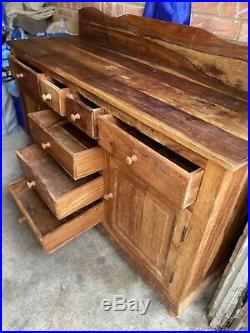 Vintage Large mahogany chest of drawers 100% solid Hard Wood