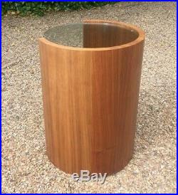 Vintage MID Century Art Deco Style Cylindrical Occasional Table