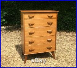 Vintage MID To Late 20th Century Tallboy Chest Of Drawers Tall Boy