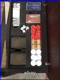 Vintage Mahogany Multi Games Table