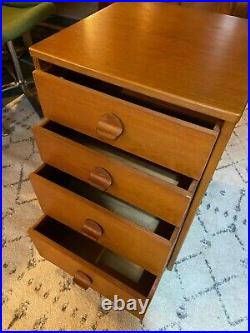 Vintage Mid Century Stag Drawer Unit Small Chest of Drawers Teak Wood