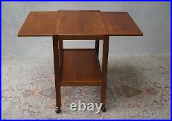 Vintage Mid Century Teak Folding Table Drinks Trolley Delivery Available