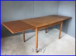 Vintage Niels Moller Teak Compact Mid Century Extending Dining Table Seats 4-6