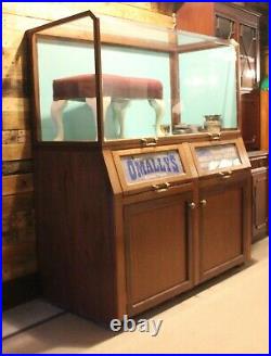 Vintage O'Mally's Haberdashery Display Cabinet