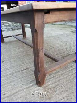 Vintage Oak French Refectory Dining Table