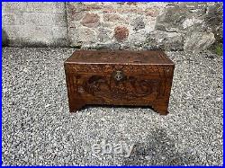 Vintage Oriental Camphor Wood Trunk / Box / Chest