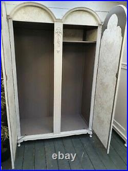 Vintage Painted Large Double French Wardrobe Shabby Chic CAN ARRANGE COURIER