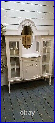 Vintage Painted Victorian Style Display Cabinet Shabby Chic CAN ARRANGE COURIER