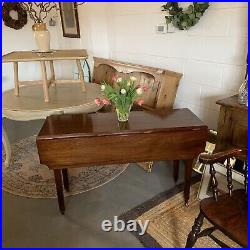 Vintage Pembroke Drop Leaf Table With Drawer & Castors Great Quality Piece